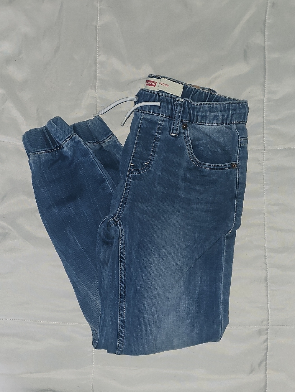 Levi's Big Boys Medium Blue Relaxed Denim Jogger Jeans